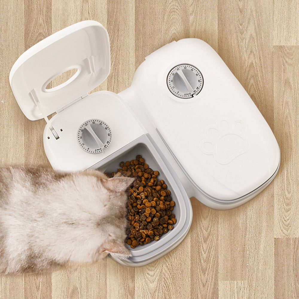 Automatische Pet Feeder Smart Food Dispenser Für Katzen Hunde Timer Edelstahl Schüssel Auto Hund Katze Haustier Fütterung Haustiere Liefert