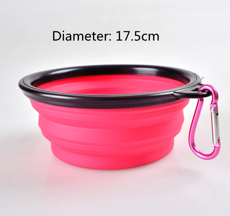 Folded Silicone Pet Dog Bowl