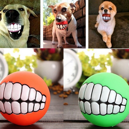 pet ball teeth silicone chew toys for large breeds