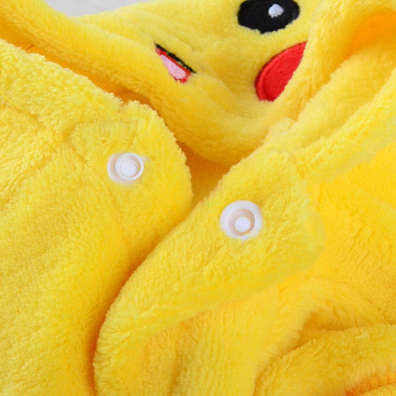 Süße Pikachu-Haustier-Winterjacke